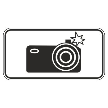 Дорожный знак 8.23 «Фотовидеофиксация» (металл 0,8 мм, II типоразмер: 350х700 мм, С/О пленка: тип А коммерческая)